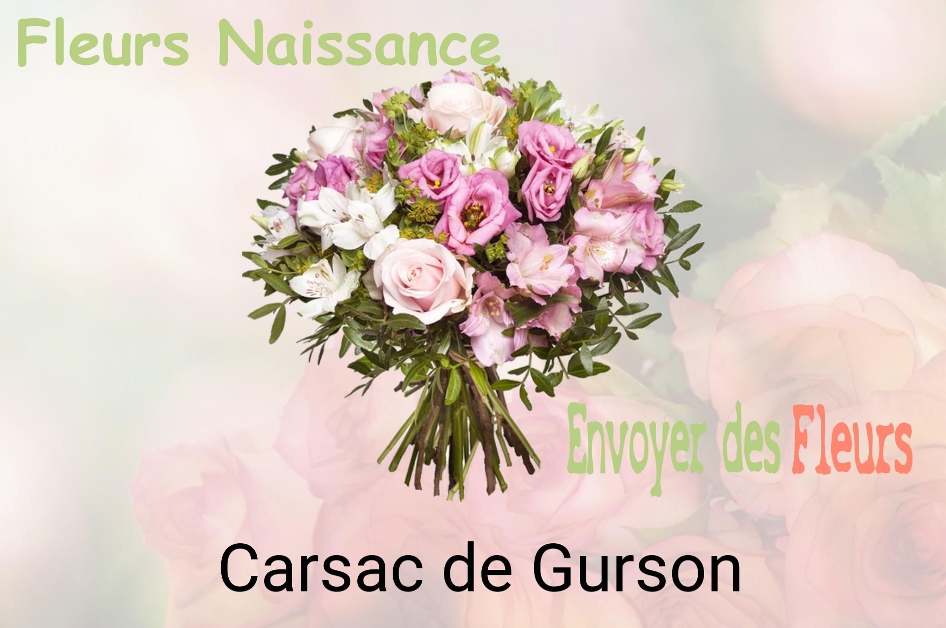 Bouquet de fleurs de naissance livré à Carsac-de-Gurson